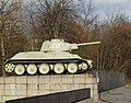 Soviet T-34 tank on exposition in Berlin