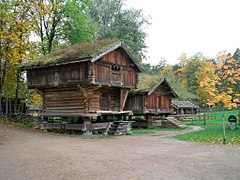 Historic buildings from Hovin and Gransherad in Telemark