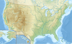 Waterton Glacier Park på kartan över USA