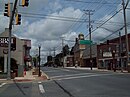 MD 30 northbound in the center of Manchester