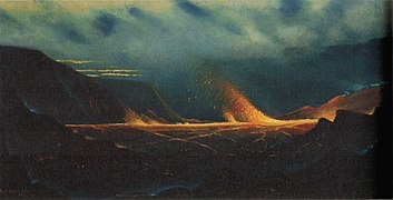 Kilauea, Eduardo Lefebvre Scovell, c. 1890