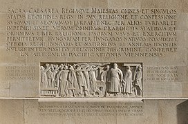 1606 Treaty of Vienna at Reformation Wall in Geneva.jpg