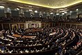 President Donald Trump delivering the 2019 State of the Union address in the House chamber