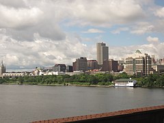 Albany from across the Hudson River in 2017