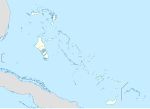 Freeport på en karta över Bahamas