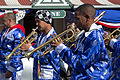 La fête nationale française (fr-WP-article), 14 Juillet (Bastille Day) in Franschhoek, July in South Africa.