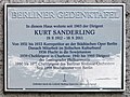 Berliner Gedenktafel für Kurt Sanderling, Am Iderfenngraben 47