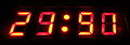 Digital clock's display changing numbers