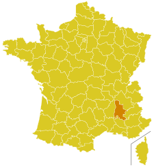 Diecéze Valence (-Die-Saint-Paul-Trois-Châteaux) na mapě