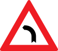 2b: Dangerous curve to left