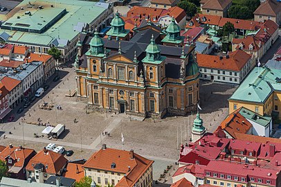 Flygfoto över domkyrkan.