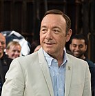 Photo of Kevin Spacey on the set of House of Cards during Maryland Gov. Martin O'Malley's visit in 2013.