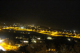 Industriegebiet auf La Palma bei Nacht