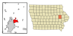 Location in the State of Iowa