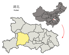 Localisation de Yíchāng shì