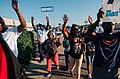 Protesters in Ferguson
