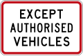 (R3-5.1) Except Authorised Vehicles
