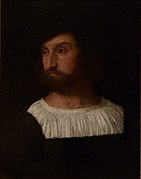 Tiziano (1488/1489-1575), Retrato de hombre, ca. 1515-1520, óleo sobre tela, 60 × 46,2 cm