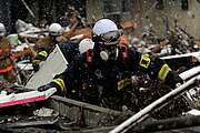 東日本大震災被災地で活動する緊急消防援助隊愛媛県隊