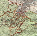 Kort fra 1912 over Thale