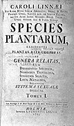 Title page from Linnaeus, Species plantarum...1753 Wellcome L0001229.jpg