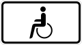 Zusatzzeichen 1044-10 nur Schwerbehinderte mit außergewöhnlicher Gehbehinderung und Blinde