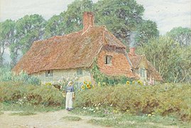 'By the cottage gate', d'Helen Allingham.