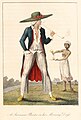 Image 6A Dutch plantation owner and female slave from William Blake's illustrations of the work of John Gabriel Stedman, published in 1792–1794. (from History of Suriname)