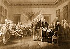 1823 Declaration of Independence (Kupferstich)