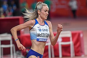 Eilish McColgan bei den Weltmeisterschaften 2019 in Doha