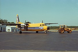 Fokker TAT en maintenance à Dinard en 1981