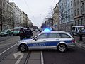 Blaulicht im Einsatz bei der deutschen Polizei