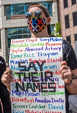 Protestor, Columbus, Ohio, May 30