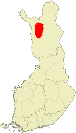 Location of Kittilä in Finland