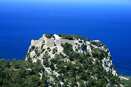 Fortaleza de monólitos en Rodas, Grecia.