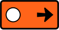 (TW-22) Detour - follow circle symbol (to the right)