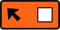 (TW-22) Detour - follow square symbol (veer left)