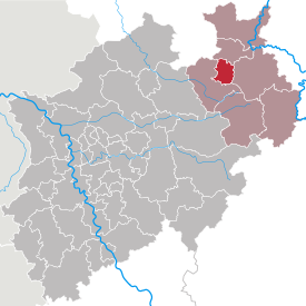 Lage des Bielefeld in Nordrhein-Westfalen (anklickbare Karte)