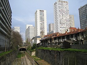 La vojoj de Petite Ceinture en la 13-a arondismento