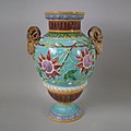 Vase, coloured glazes, c. 1875