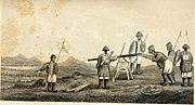 抬槍を運用する清朝・緑営の兵士（19世紀中頃）