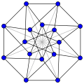 Construction of the graph Δ from a hypercube graph.