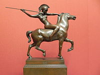 Amazone zu Pferde (Bronzeplastik von Franz von Stuck, 1897)