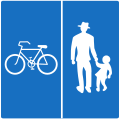 28b: Pedestrian and bicycle path (separated)