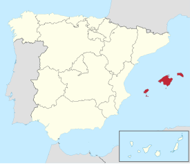 Bản đồ quần đảo Baleares
