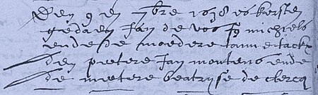 Jan Montens zoon of broer van Claes Montens wondergetuige van 1634 te Deerlijk - Beatrice De Clercq echtgenote van Antoni Desclergue bij een doop te Deerlijk op 9 september 1638.