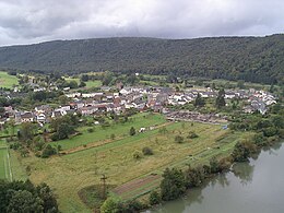 Joigny vum Rocher des Grand-Ducs aus gesinn