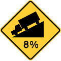 W7-1B Steep grade/hill percentage