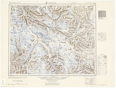 Map including Karakoram Pass (AMS, 1953)[a]