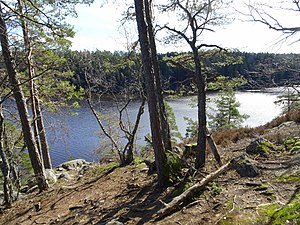 Norrga naturreservat med sjön Getaren.